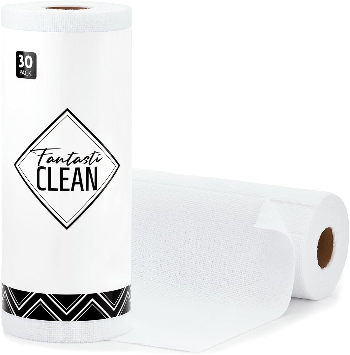 Fantasticlean Microfiber Cleaning Cloth Roll- 75 Sheets, 12 x 12 (Blue) | Super Absorbent, Scratch Free, Tear-away Microfiber Towel Roll, for All-Purpose Cleaning, Reusable Alternative to Paper Towel