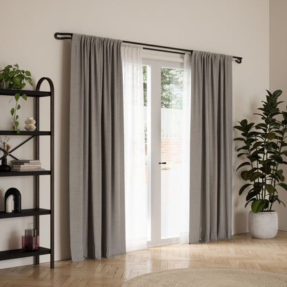 Midnight Blackout Double Curtain Rod